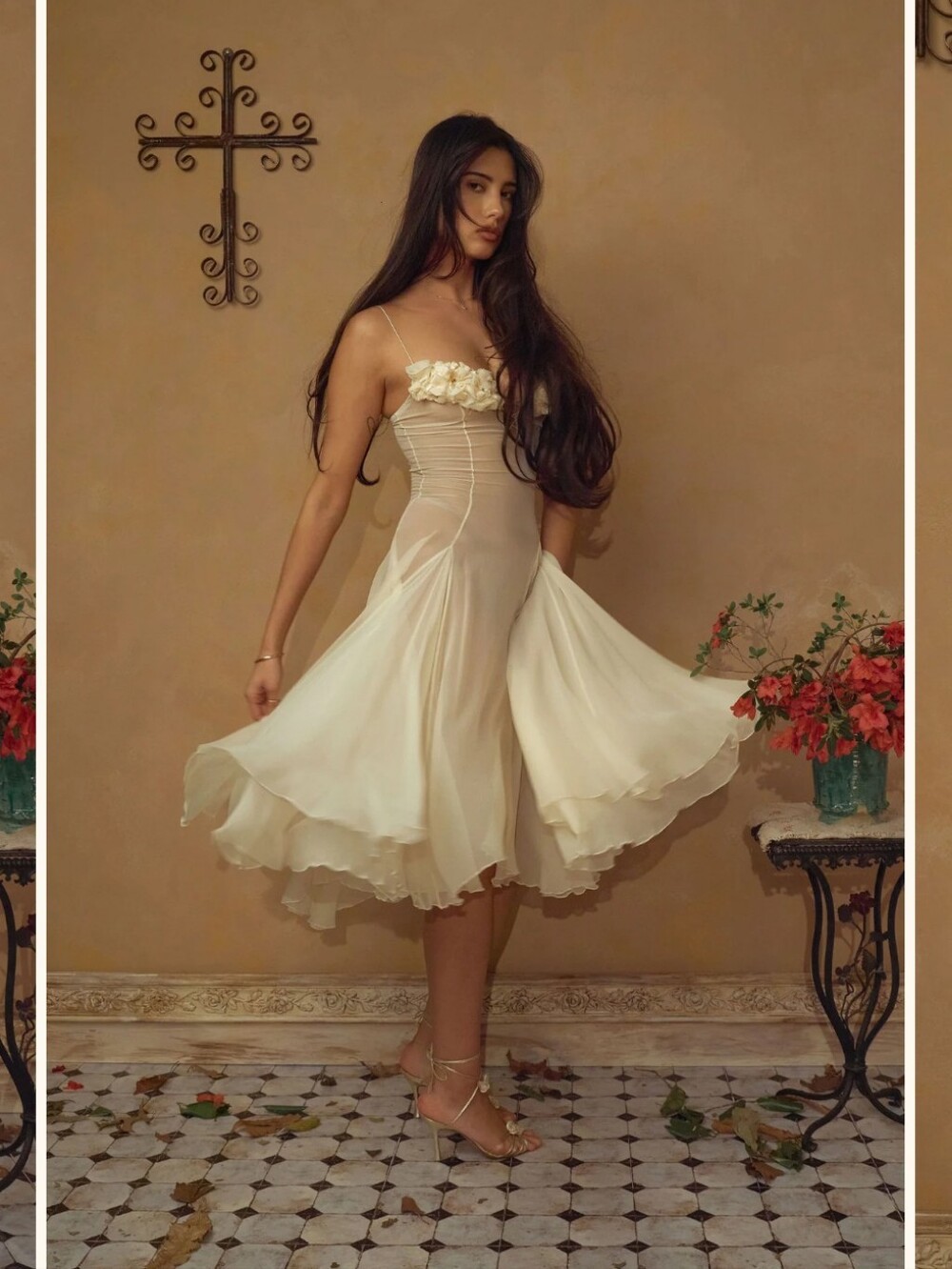 Mirror Palais Valentina Dress in Butter- M - Picture 6 of 16